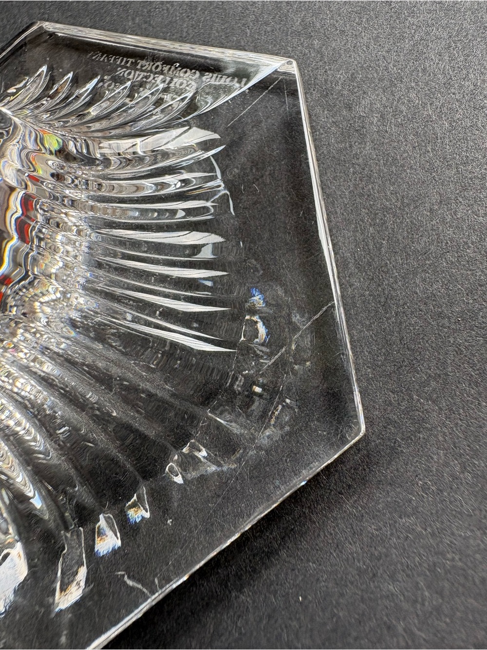 Tiffany & Co. Clear Crystal Faceted Candle Holder - Picture 2 of 5